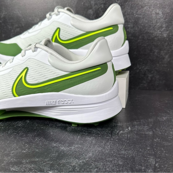 AIR ZOOM INFINITY TOUR NEXT% MENS SPIKED GOLF SHOES SIZE 14 WHITE TREELINE GREEN - Picture 9 of 10